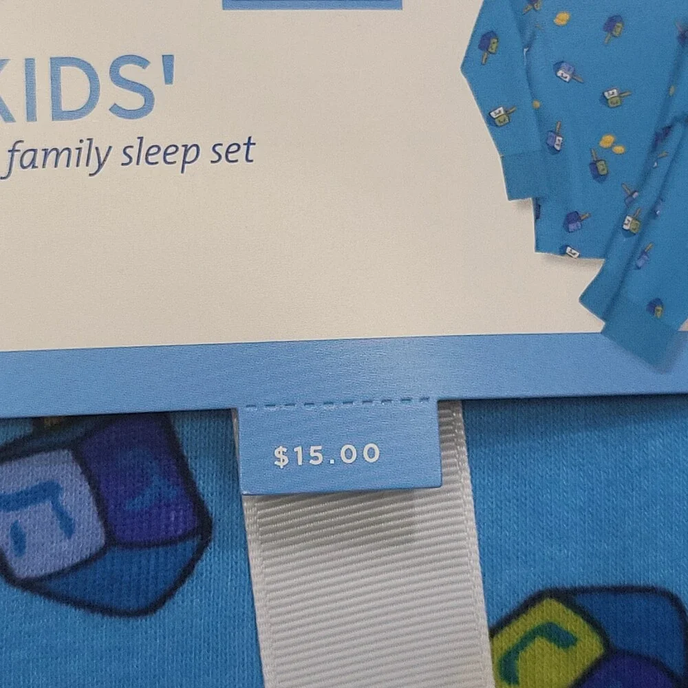 Wondershop Kids Boys Girls Hanukkah Pajama Sleep Set Blue Size 14